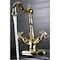 Kingston Brass Vintage 2-Handle Bathroom Faucet W/Brass Pop-Up & Cover Plate, Brass KS1432BX - alternate 3